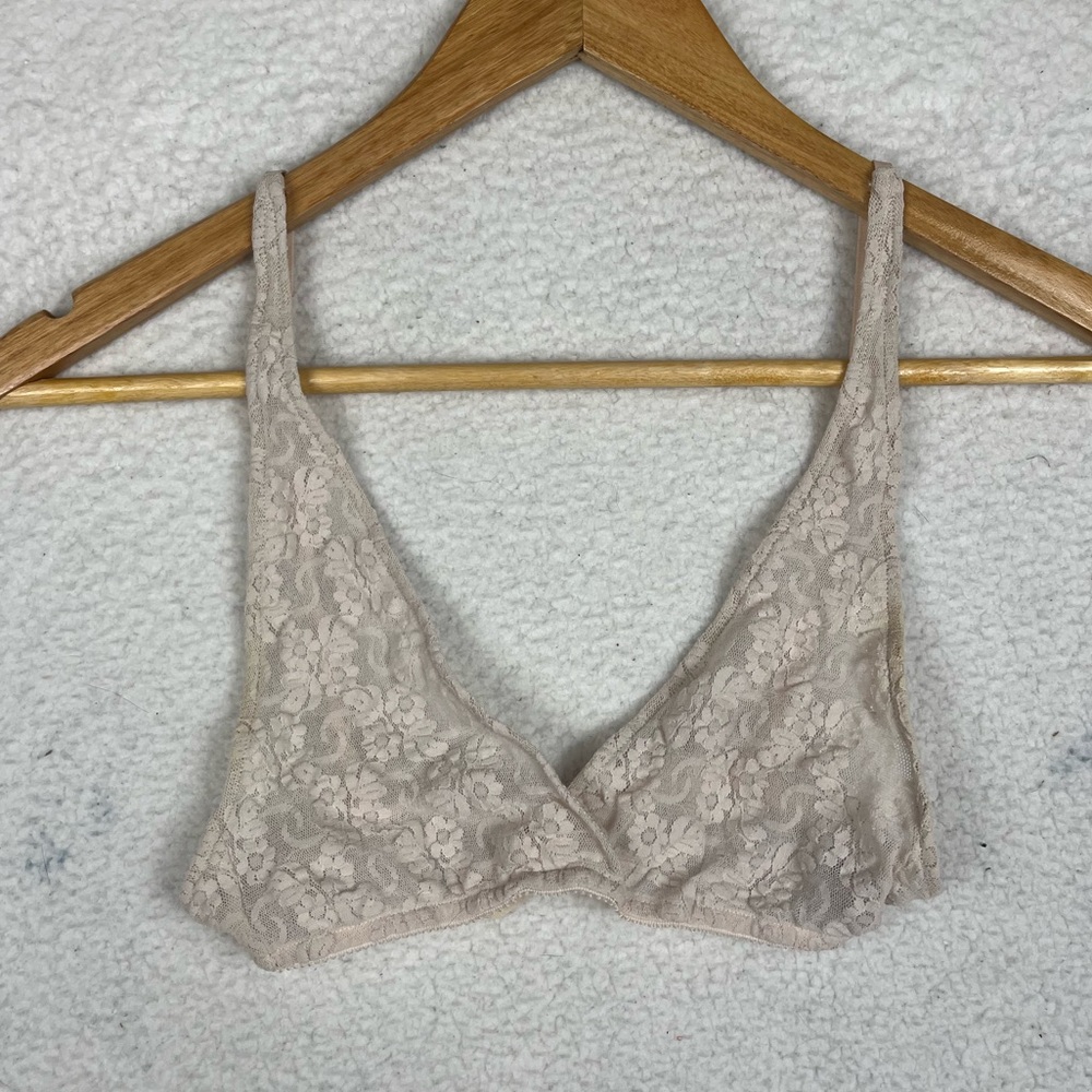 Only hearts pink lace bralette